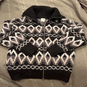 Varley Brooke Fairisle Knit Jacket size Small